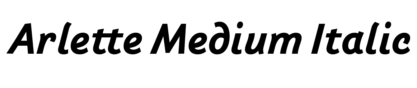 Arlette Medium Italic